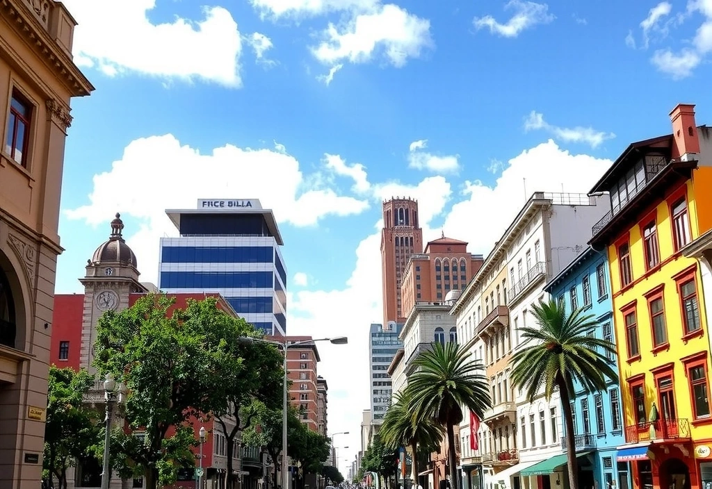 Buenos Aires - Vista de la ciudad de Argentina con arquitectura icónica
