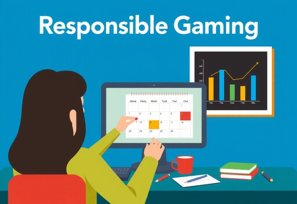 Juego Responsable - Persona tomando decisiones conscientes sobre límites de apuestas